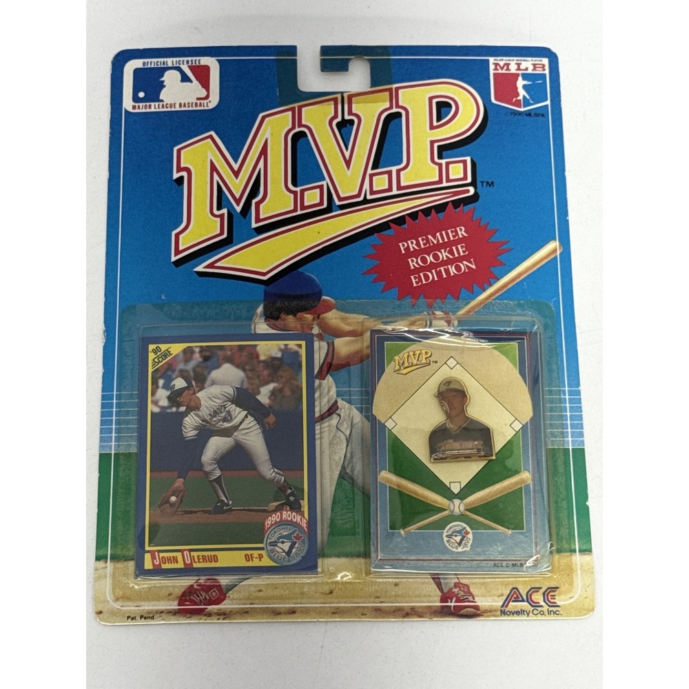 ACE Novelty Co. John Olerud Card Pin Set Toronto Blue Jays MLB Rookie MVP